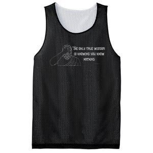 Commentary The Only Wisdom Is Knowing You Know Mesh Reversible Basketball Jersey Tank