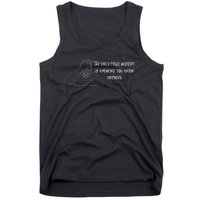 Commentary The Only Wisdom Is Knowing You Know Tank Top