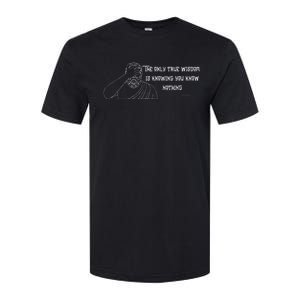 Commentary The Only Wisdom Is Knowing You Know Softstyle CVC T-Shirt