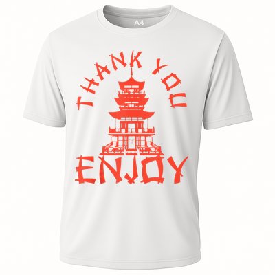 Chinese Take Out Thank You Enjoy Food Asian Chinese Takeout Performance Shirt