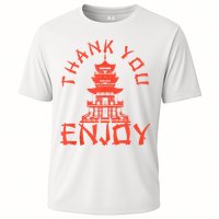 Chinese Take Out Thank You Enjoy Food Asian Chinese Takeout Cooling Performance Crew T-Shirt