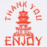 Chinese Take Out Thank You Enjoy Food Asian Chinese Takeout Cooling Performance Crew T-Shirt