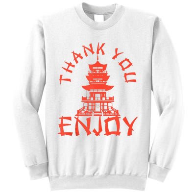 Chinese Take Out Thank You Enjoy Food Asian Chinese Takeout Sweatshirt