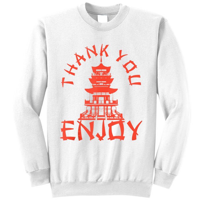 Chinese Take Out Thank You Enjoy Food Asian Chinese Takeout Sweatshirt