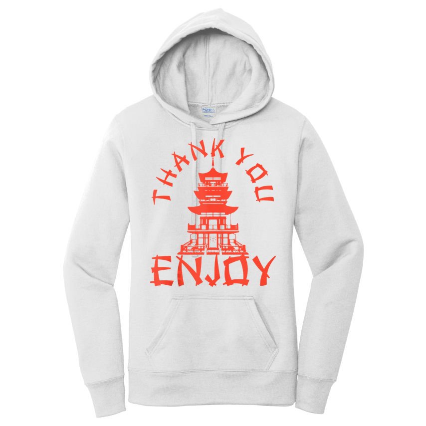 Chinese Take Out Thank You Enjoy Food Asian Chinese Takeout Women's Pullover Hoodie