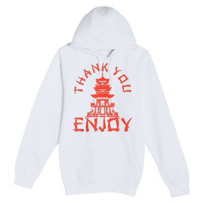 Chinese Take Out Thank You Enjoy Food Asian Chinese Takeout Premium Pullover Hoodie