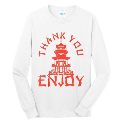 Chinese Take Out Thank You Enjoy Food Asian Chinese Takeout Tall Long Sleeve T-Shirt