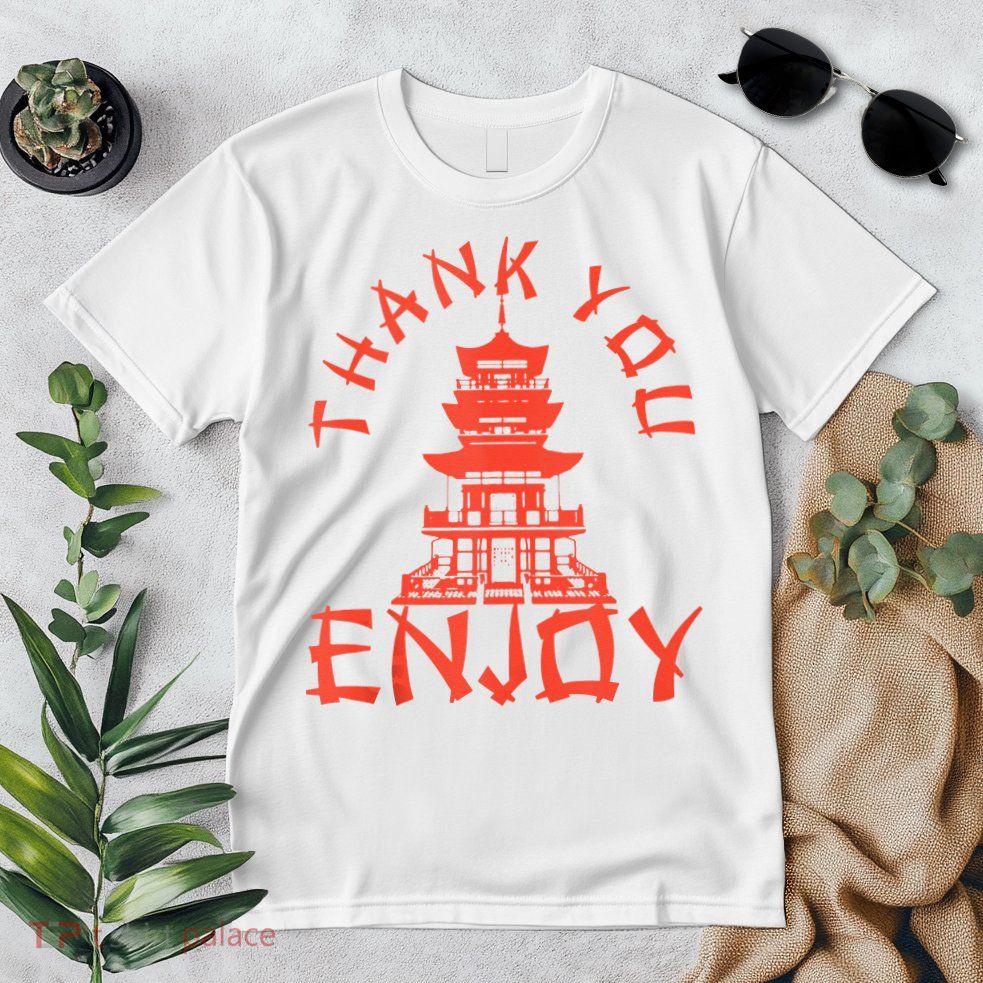 Chinese Take Out Thank You Enjoy Food Asian Chinese Takeout Premium T-Shirt