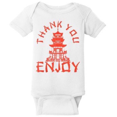Chinese Take Out Thank You Enjoy Food Asian Chinese Takeout Baby Bodysuit