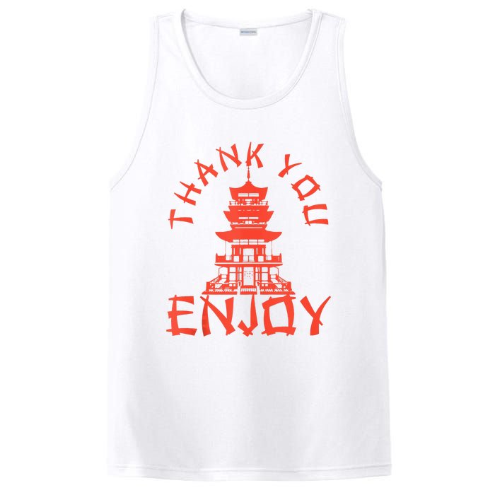 Chinese Take Out Thank You Enjoy Food Asian Chinese Takeout PosiCharge Competitor Tank