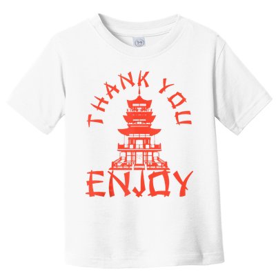 Chinese Take Out Thank You Enjoy Food Asian Chinese Takeout Toddler T-Shirt
