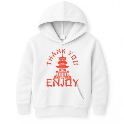 Chinese Take Out Thank You Enjoy Food Asian Chinese Takeout Kids Hoodie