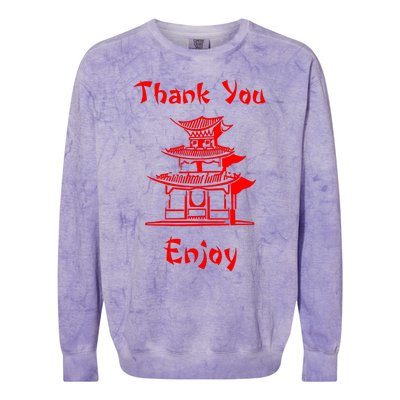 Chinese Take Out Colorblast Crewneck Sweatshirt