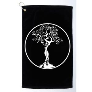 Circle Tree Of Life Yoga Gift Platinum Collection Golf Towel