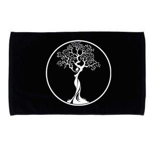 Circle Tree Of Life Yoga Gift Microfiber Hand Towel