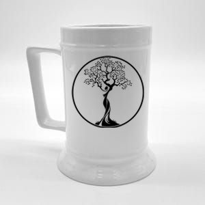 Circle Tree Of Life Yoga Gift Beer Stein