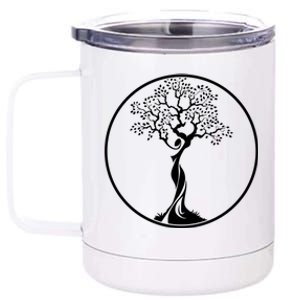 Circle Tree Of Life Yoga Gift 12 oz Stainless Steel Tumbler Cup