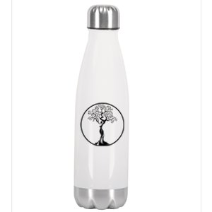 Circle Tree Of Life Yoga Gift Stainless Steel Insulated Water Bottle