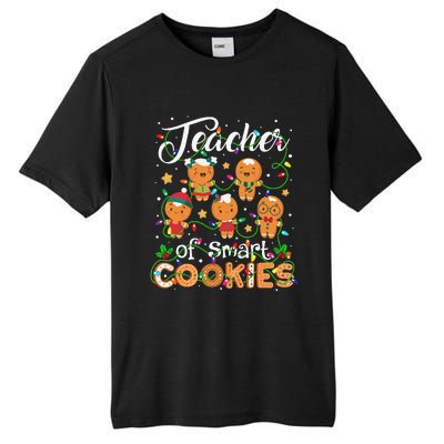 Christmas Teacher Of Smart Cookies Gingerbread Xmas Teacher Gift Tall Fusion ChromaSoft Performance T-Shirt