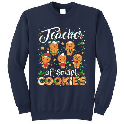 Christmas Teacher Of Smart Cookies Gingerbread Xmas Teacher Gift Sweatshirt