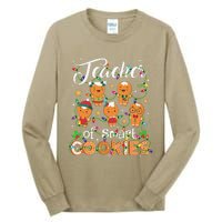 Christmas Teacher Of Smart Cookies Gingerbread Xmas Teacher Gift Tall Long Sleeve T-Shirt