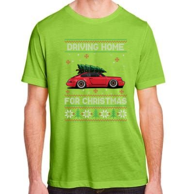 Christmas Tree Oldtimer Car Xmas Ugly Sweater Pullover Look Adult ChromaSoft Performance T-Shirt