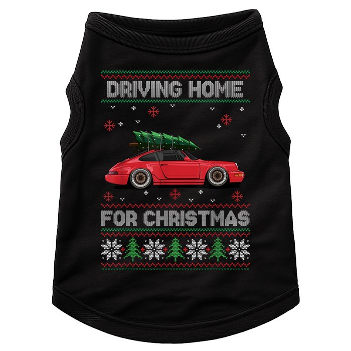 Christmas Tree Oldtimer Car Xmas Ugly Sweater Pullover Look Doggie Tank