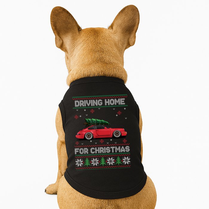 Christmas Tree Oldtimer Car Xmas Ugly Sweater Pullover Look Doggie Tank