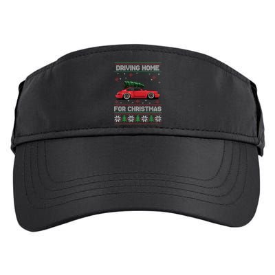 Christmas Tree Oldtimer Car Xmas Ugly Sweater Pullover Look Adult Drive Performance Visor