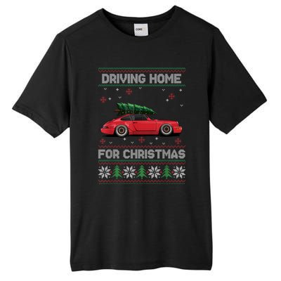 Christmas Tree Oldtimer Car Xmas Ugly Sweater Pullover Look Tall Fusion ChromaSoft Performance T-Shirt