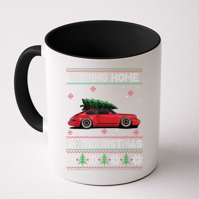Christmas Tree Oldtimer Car Xmas Ugly Sweater Pullover Look Mug