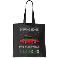 Christmas Tree Oldtimer Car Xmas Ugly Sweater Pullover Look Bag