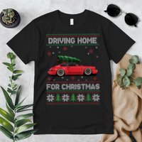 Christmas Tree Oldtimer Car Xmas Ugly Sweater Pullover Look Premium T-Shirt