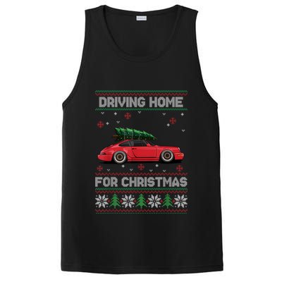 Christmas Tree Oldtimer Car Xmas Ugly Sweater Pullover Look PosiCharge Competitor Tank