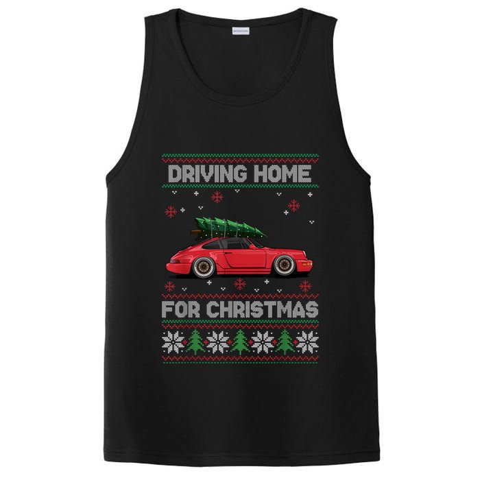 Christmas Tree Oldtimer Car Xmas Ugly Sweater Pullover Look PosiCharge Competitor Tank