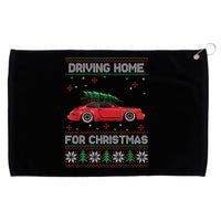 Christmas Tree Oldtimer Car Xmas Ugly Sweater Pullover Look Grommeted Golf Towel