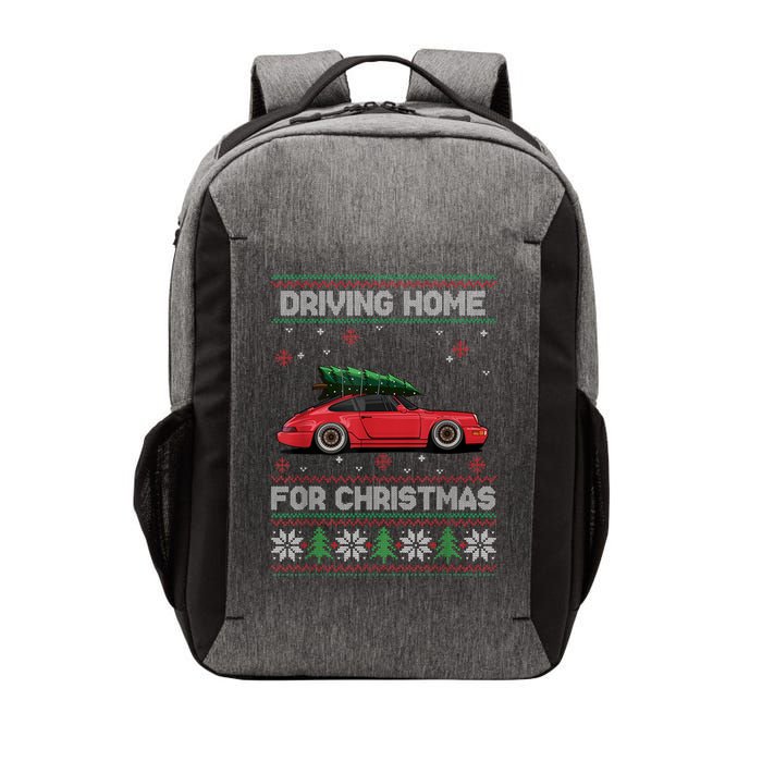 Christmas Tree Oldtimer Car Xmas Ugly Sweater Pullover Look Vector Backpack