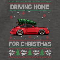 Christmas Tree Oldtimer Car Xmas Ugly Sweater Pullover Look Vector Backpack