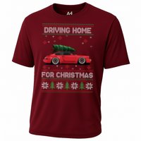 Christmas Tree Oldtimer Car Xmas Ugly Sweater Pullover Look Performance Shirt