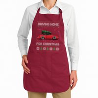 Christmas Tree Oldtimer Car Xmas Ugly Sweater Pullover Look Apron