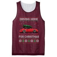 Christmas Tree Oldtimer Car Xmas Ugly Sweater Pullover Look Mesh Reversible Basketball Jersey Tank