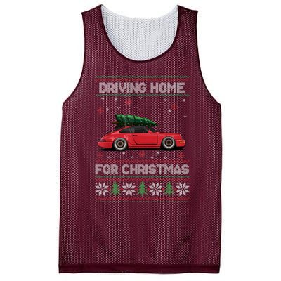 Christmas Tree Oldtimer Car Xmas Ugly Sweater Pullover Look Mesh Reversible Basketball Jersey Tank