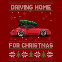 Christmas Tree Oldtimer Car Xmas Ugly Sweater Pullover Look Mesh Reversible Basketball Jersey Tank