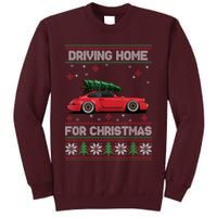 Christmas Tree Oldtimer Car Xmas Ugly Sweater Pullover Look Tall Sweatshirt