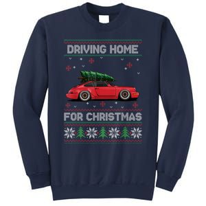 Christmas Tree Oldtimer Car Xmas Ugly Sweater Pullover Look Sweatshirt