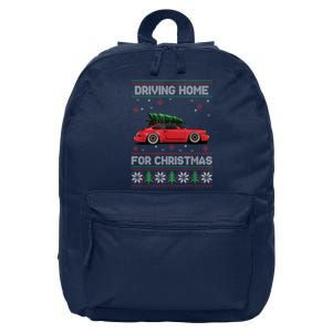 Christmas Tree Oldtimer Car Xmas Ugly Sweater Pullover Look 16 in Basic Backpack