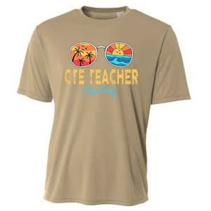 CTE Teacher Off Duty Happy Last Day Of School Summer Premium Cooling Performance Crew T-Shirt