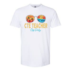 CTE Teacher Off Duty Happy Last Day Of School Summer Premium Softstyle CVC T-Shirt