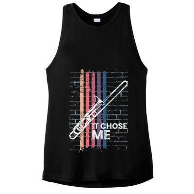 Cool Trombone Outfit For A Player Made Of Brass Trombone Ladies PosiCharge Tri-Blend Wicking Tank