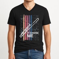 Cool Trombone Outfit For A Player Made Of Brass Trombone V-Neck T-Shirt